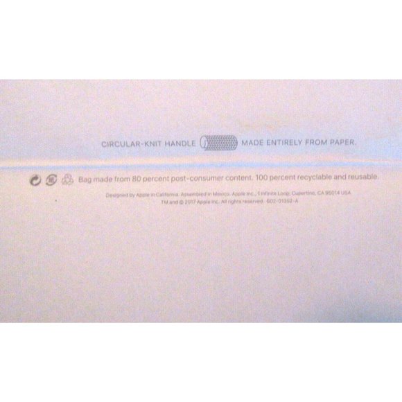 3 Apple Computer Store Gift Shopping Bags White Matte 2 Brand New 1 Preowned - Picture 6 of 6